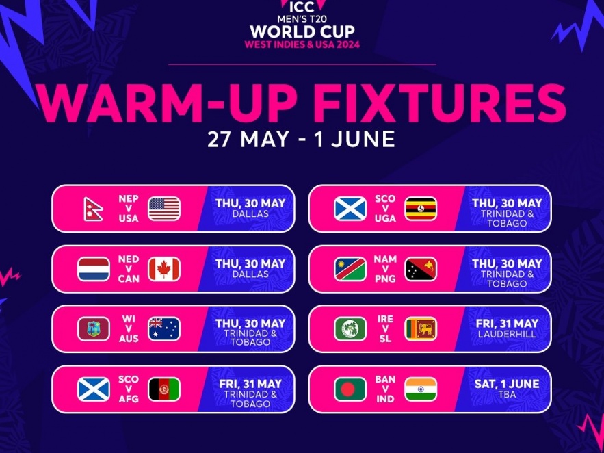 ICC cricket world cup warm-up matches