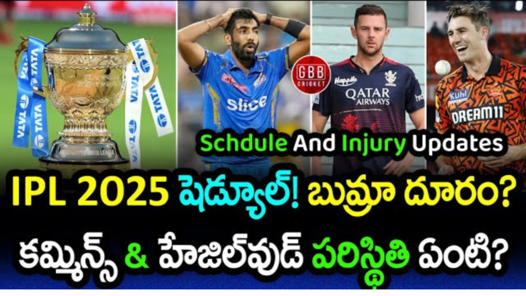 IPL 2025 Full Schedule and Injury Updates